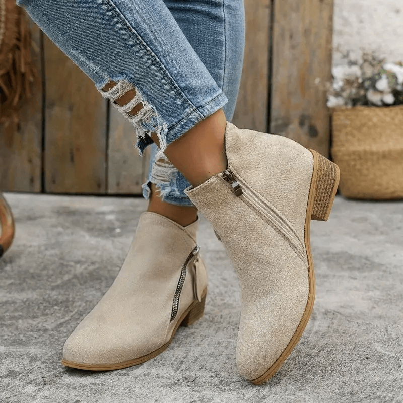 Lina Paris™ | Bottes en cuir vintage pour femmes