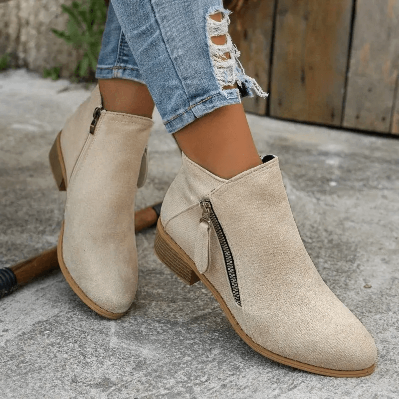 Lina Paris™ | Bottes en cuir vintage pour femmes