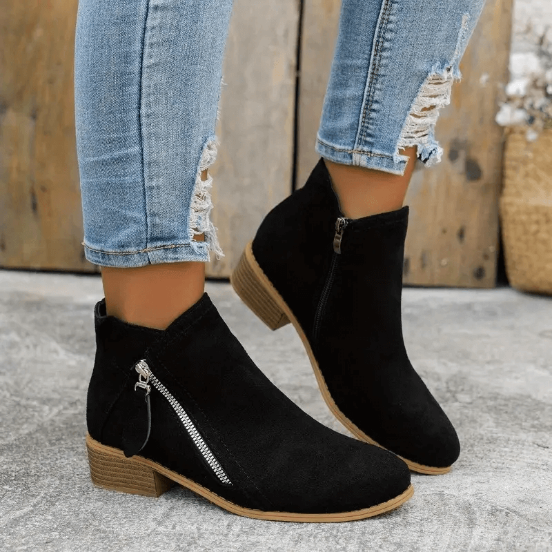 Lina Paris™ | Bottes en cuir vintage pour femmes