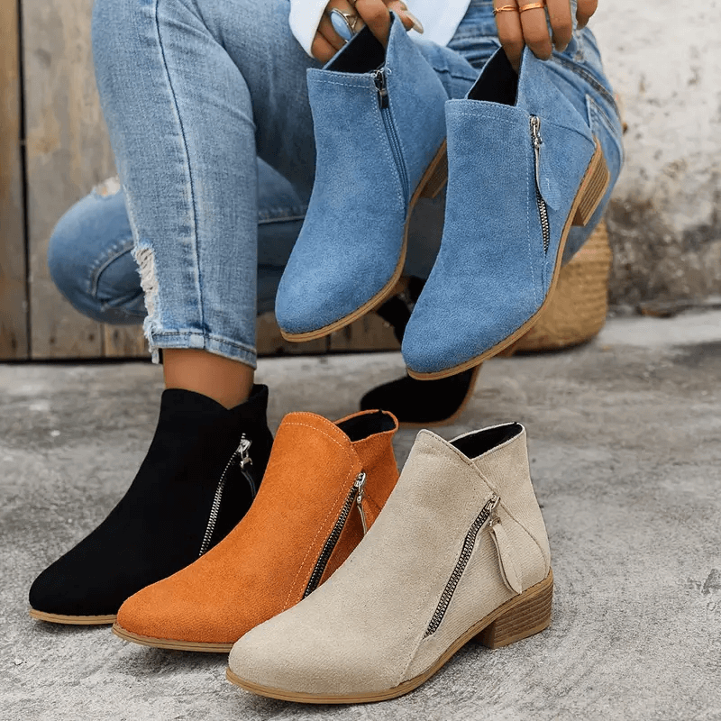 Lina Paris™ | Bottes en cuir vintage pour femmes