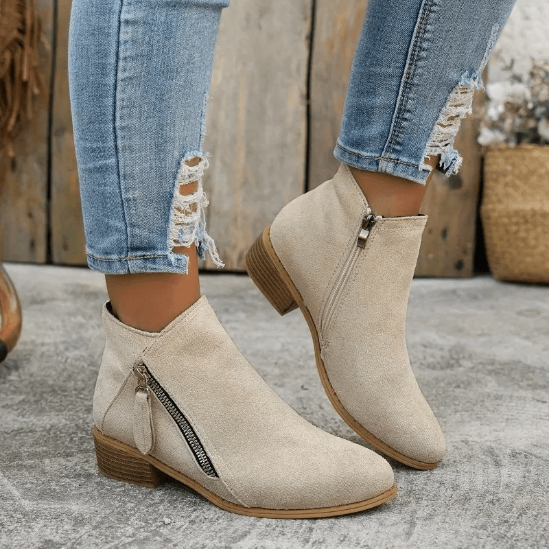 Lina Paris™ | Bottes en cuir vintage pour femmes