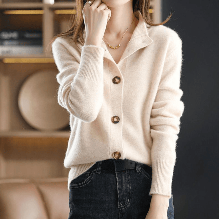 Lina Paris™ | Cardigan en cachemire de luxe