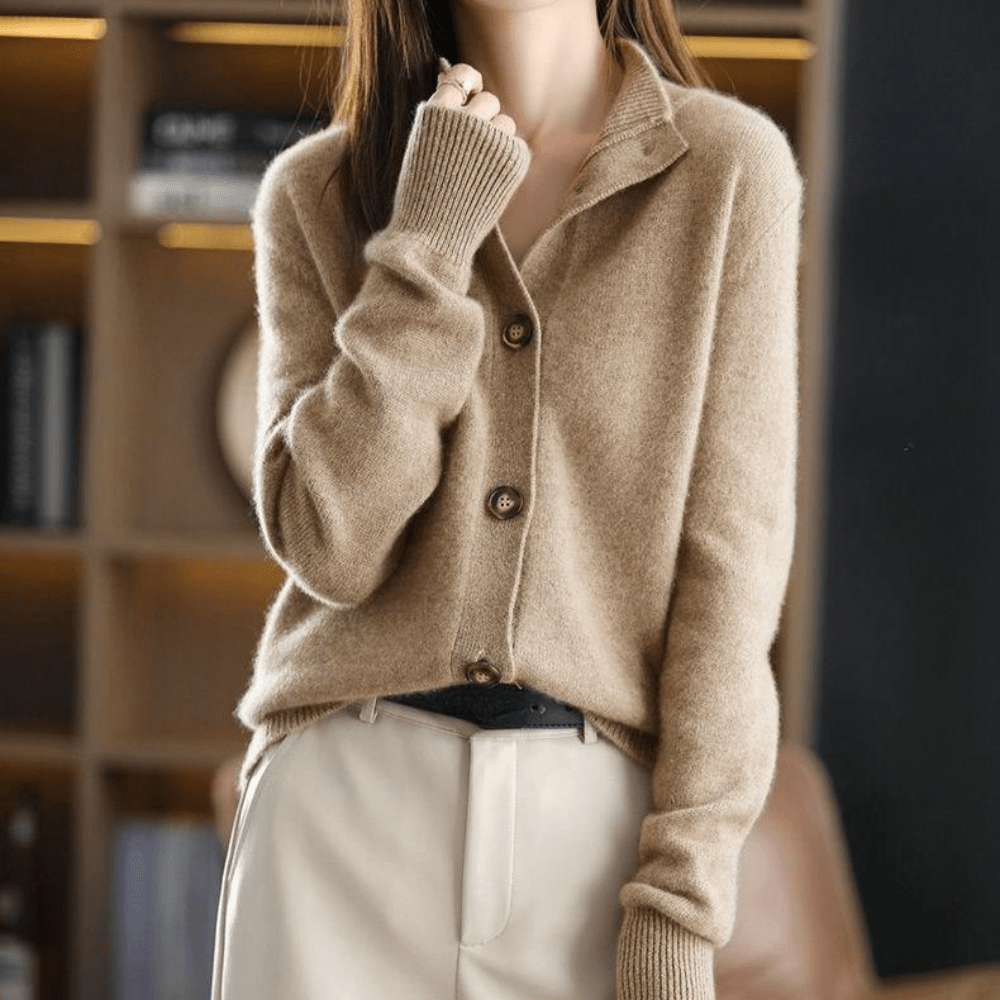 Lina Paris™ | Cardigan en cachemire de luxe