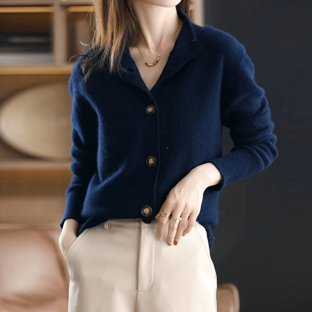 Lina Paris™ | Cardigan en cachemire de luxe